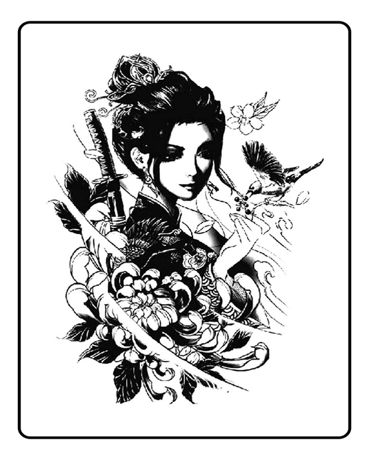 Japanese Princess Semi-Permanent Tattoo