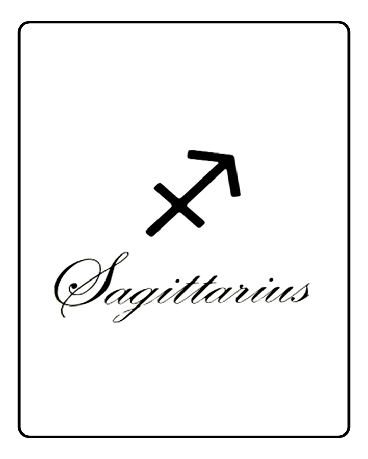 Sagittarius Astrology Tattoo - Semi Permanent
