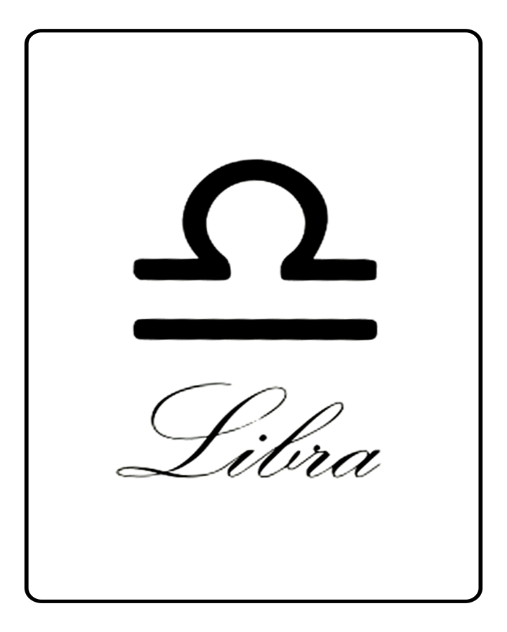 Libra Astrology Temporary Tattoo