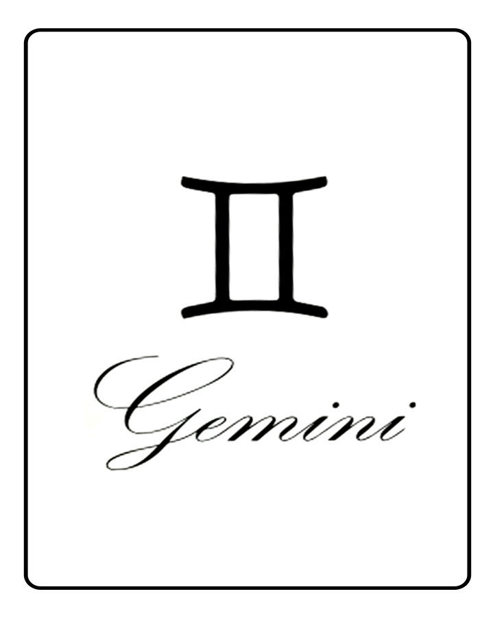 Gemini Astrology Temporary Tattoo