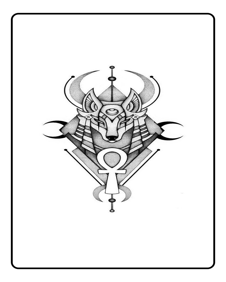 Egyptian God  Semi Permanent Tattoo