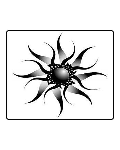 Dark Sunshine Semi Permanent Tattoo