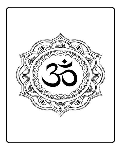 Mandala OM Semi Permanent Tattoo