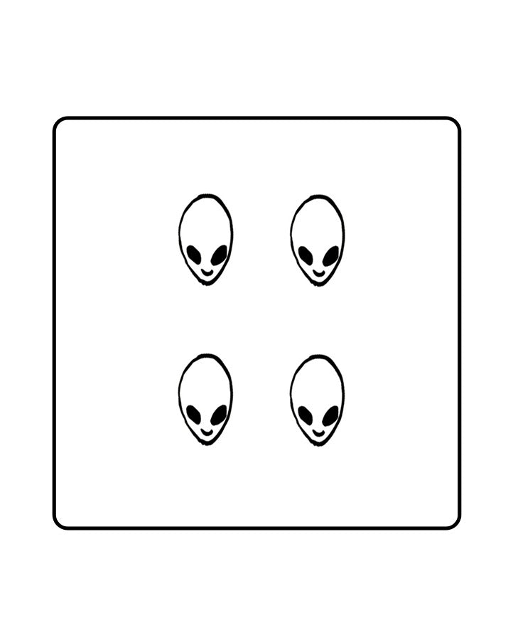 NEW Mini Alien Temporary Tattoo