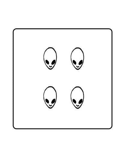 NEW Mini Alien Temporary Tattoo