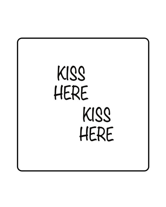 Kiss Here Semi Permanent Tattoo