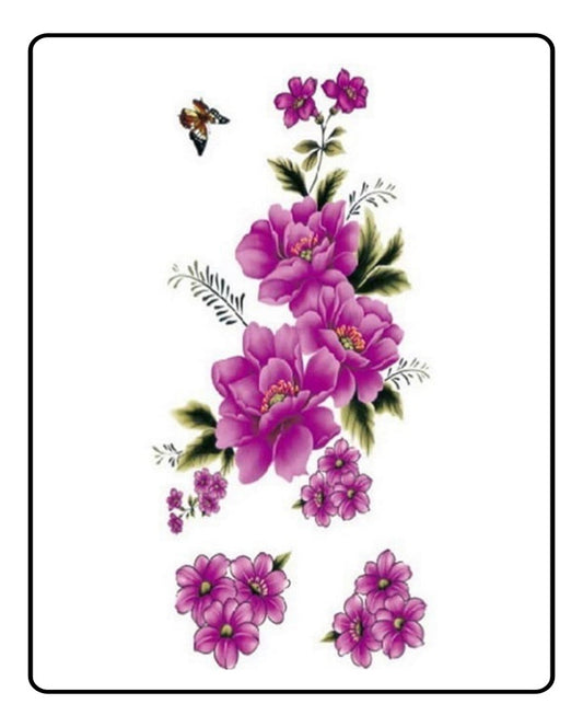 Blossoming Flower Temporary Tattoo