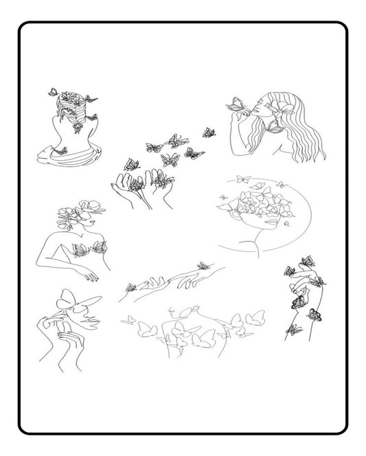 Girl-Fly Temporary Tattoo Bundle