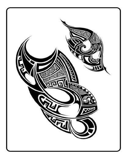 Tribal Arc Temporary Tattoo