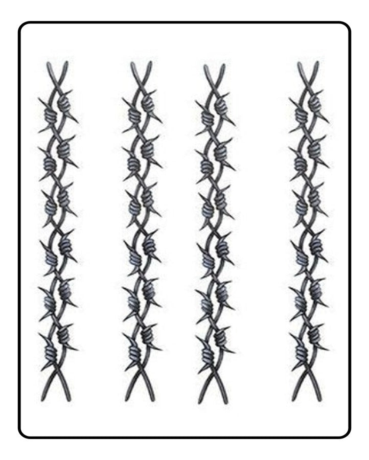 Barbed Wire Armband Temporary Tattoo