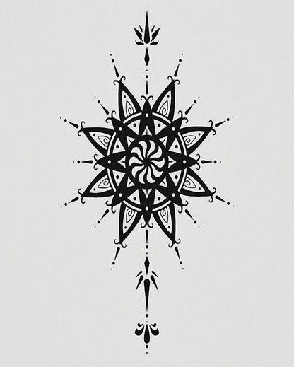 New Star Vortex Semi Permanent Tattoo